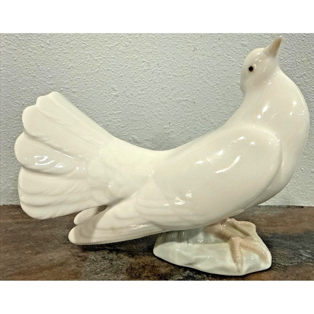 Lladro 1015 Paloma Pequena White Dove Figurine Retired Fulgencio Garcia Box